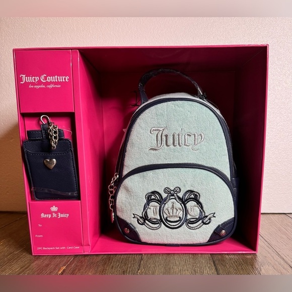 Juicy Couture Mint Backpack and Card Case Set main image 6